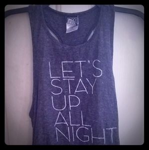 Grey Flowy Fit Tank Top Size M